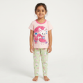 Pink and Green Night suit for Girls