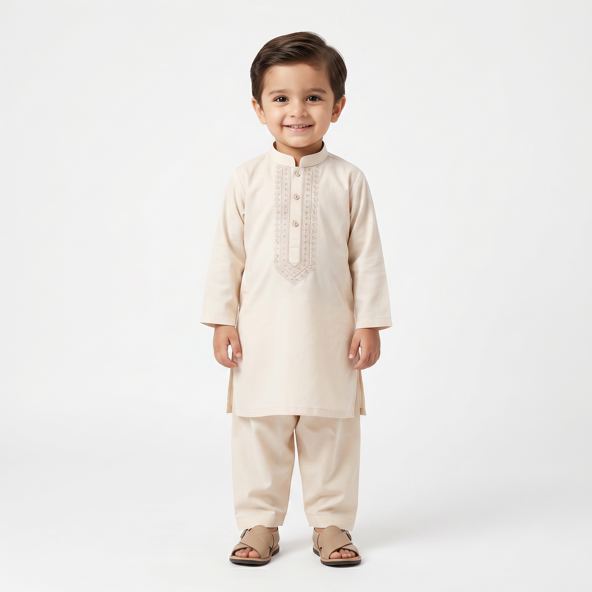 Cream Kurta trouser for Boys
