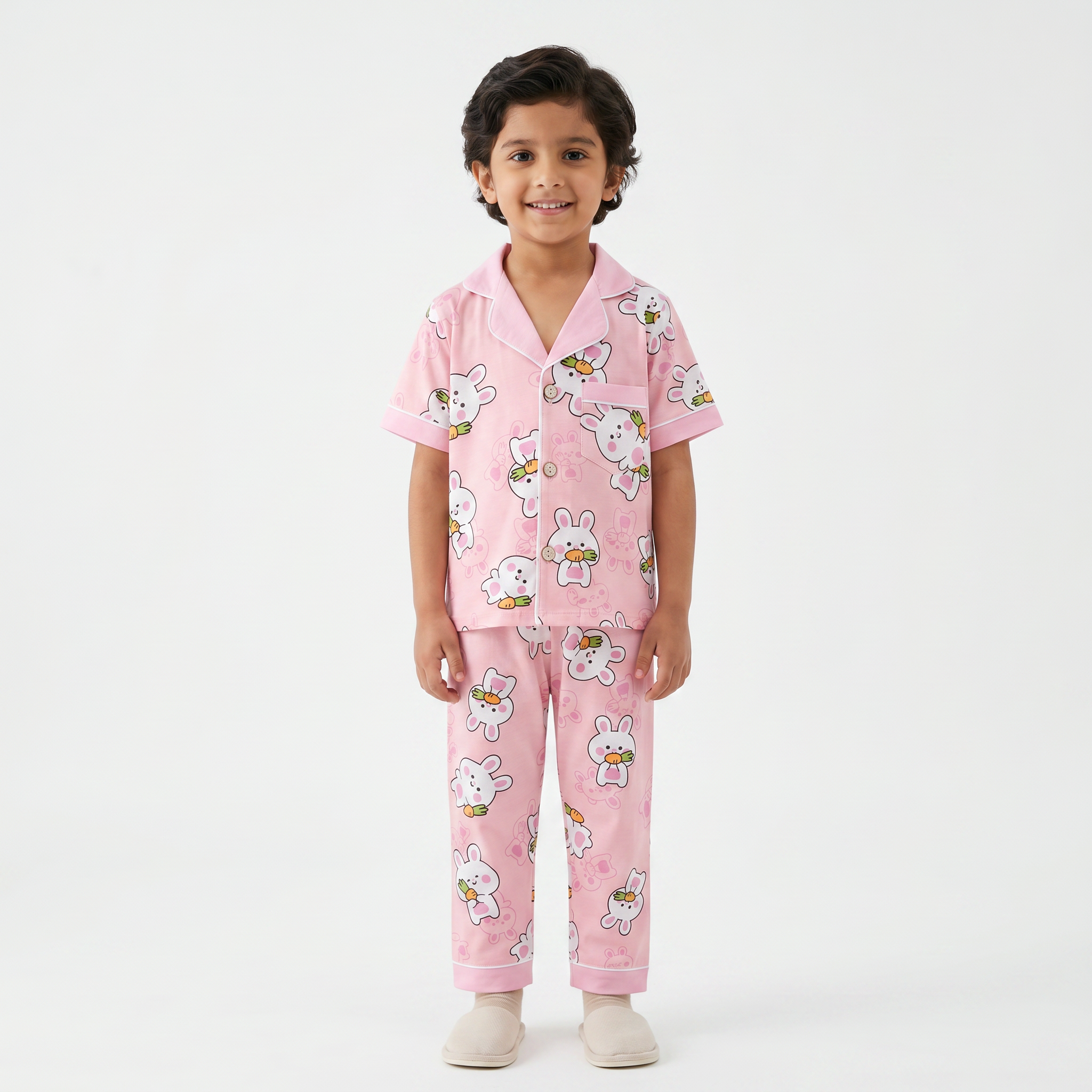 Light pink night suit for Gils