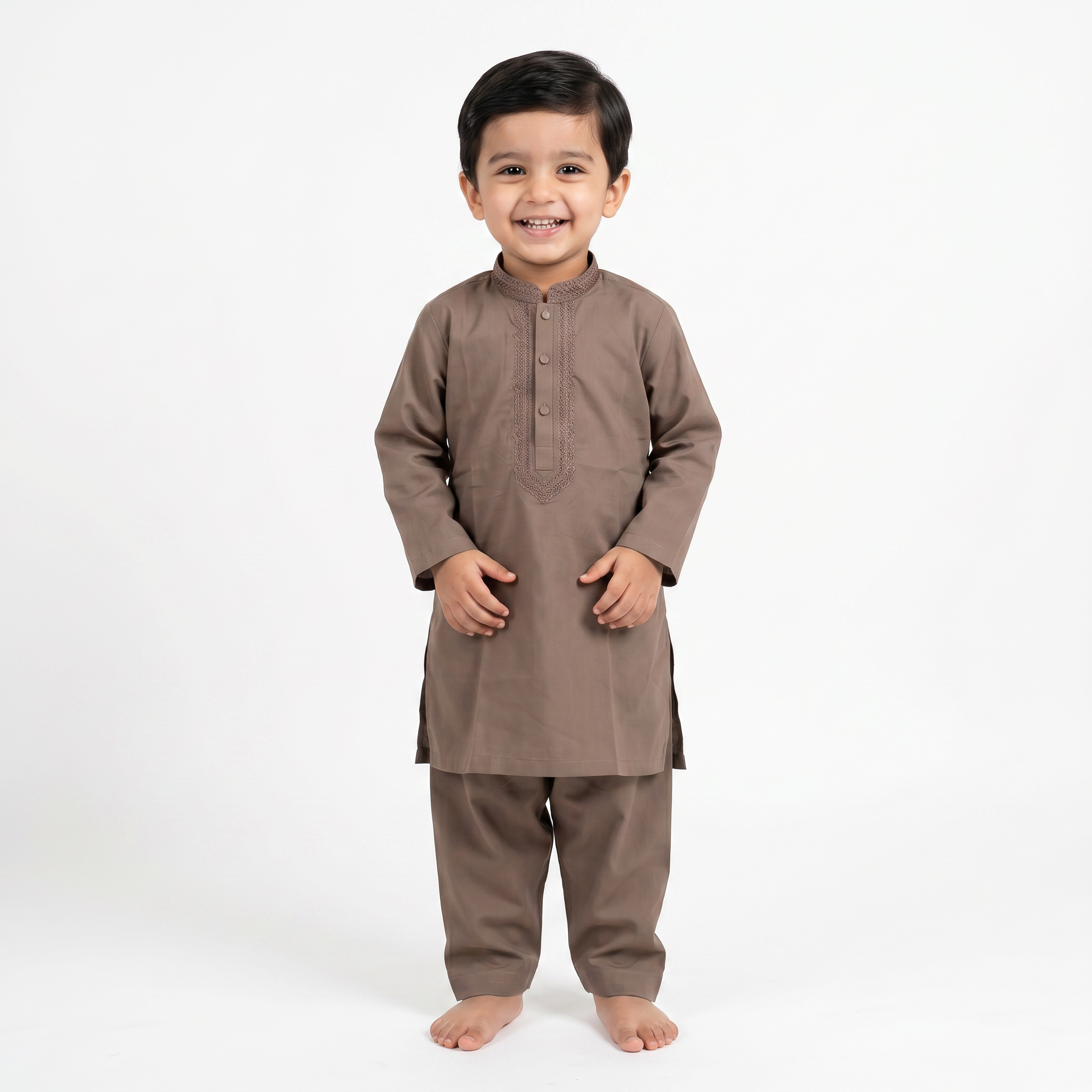 Brown Shalwar Qameez for Boys