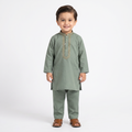 Dark Green Kurta trouser for Boys